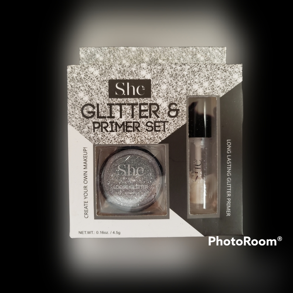 New She Glitter & Primer Set